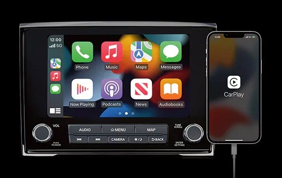 Stay connected with a standard 8" touch-screen display 2023 Nissan Titan | Casa Nissan in El PASO TX